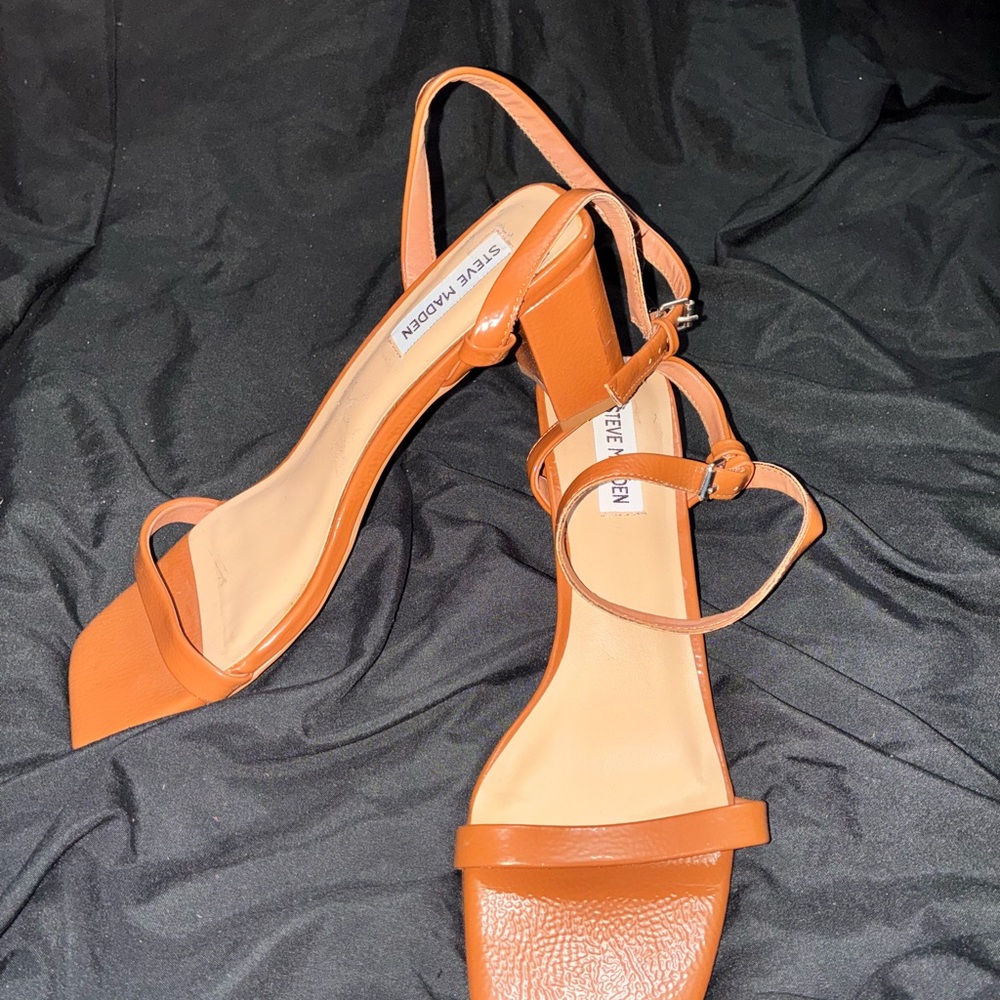Steve Madden Women's Orange Strappy Heels